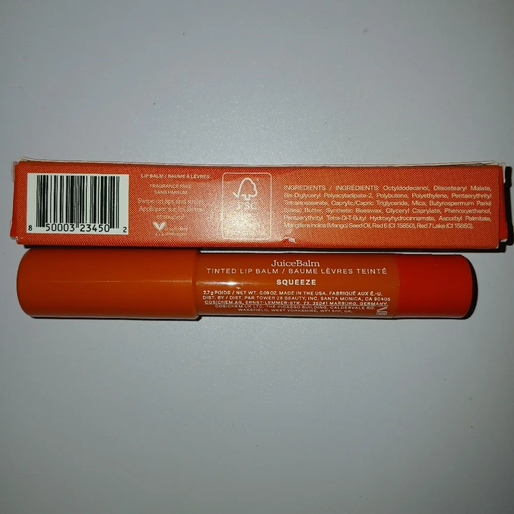 Tower 28 Tinted Lip Balm Name: Squeeze, NIB FULL SIZE